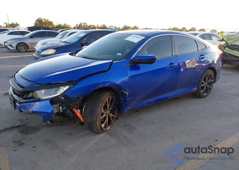 2020 Honda Civic Sport from USA, damaged, VIN 19XFC2F89LE209436